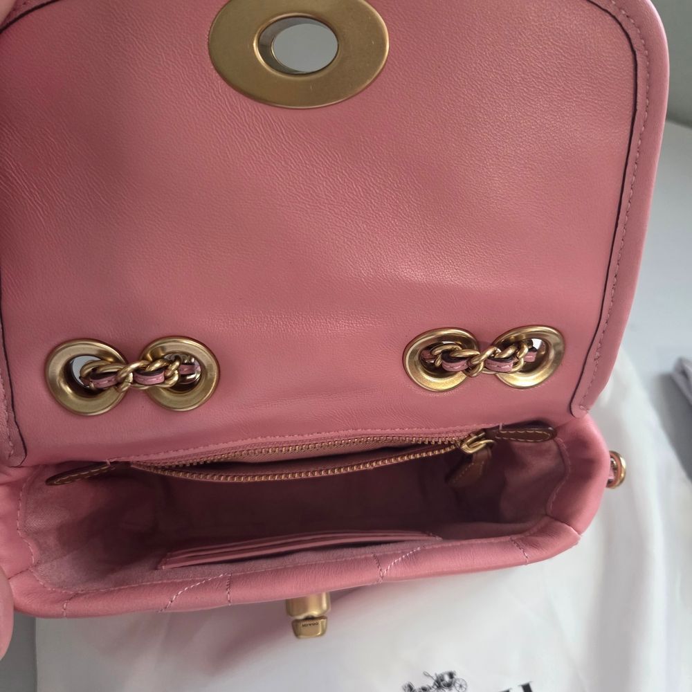 Coach Madison 18 Pink Quilted Convertible Shoulder Bag - Picture 7 of 11